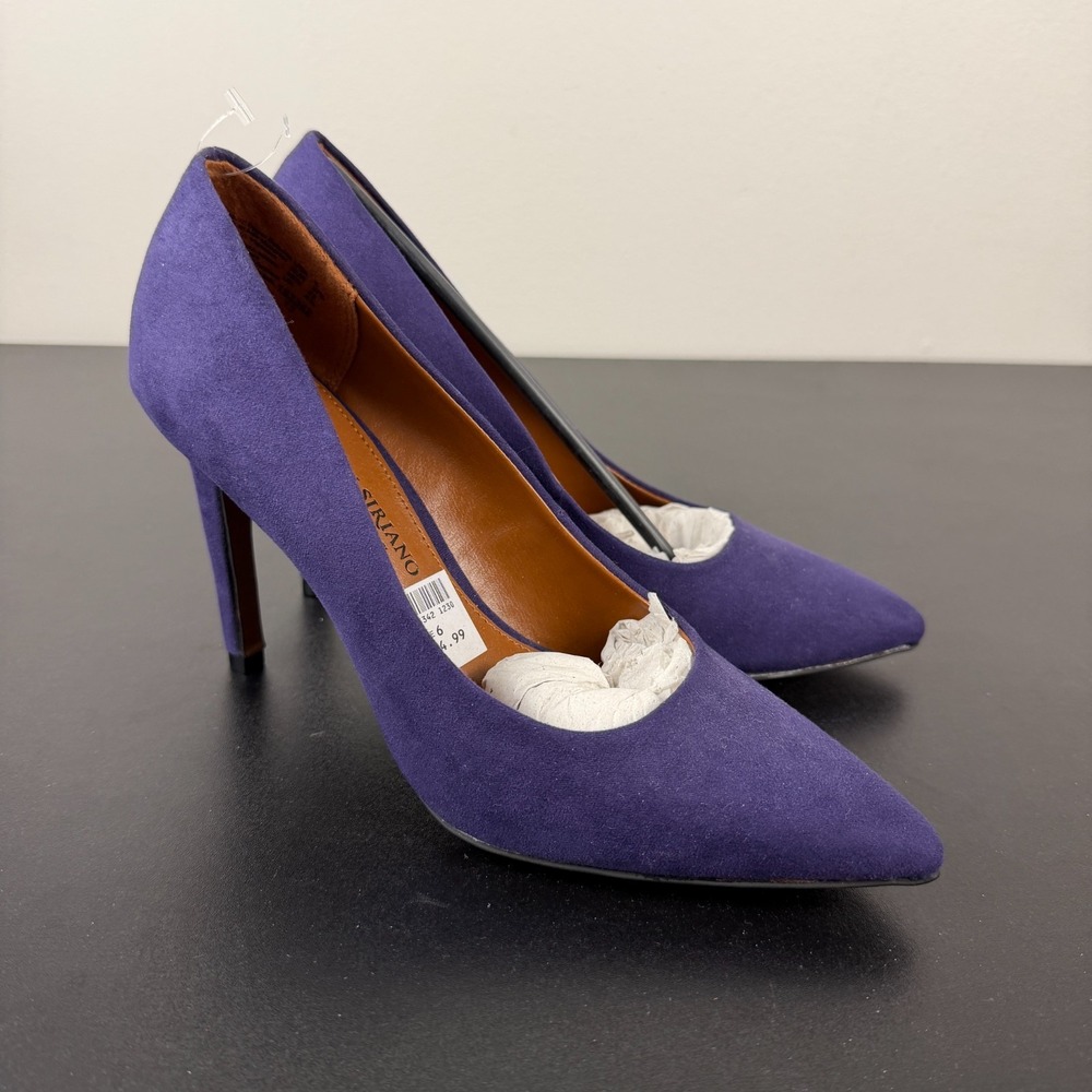 Christian Siriano for Payless Pump Heels Womens 6 Purple Pointed Toe Career